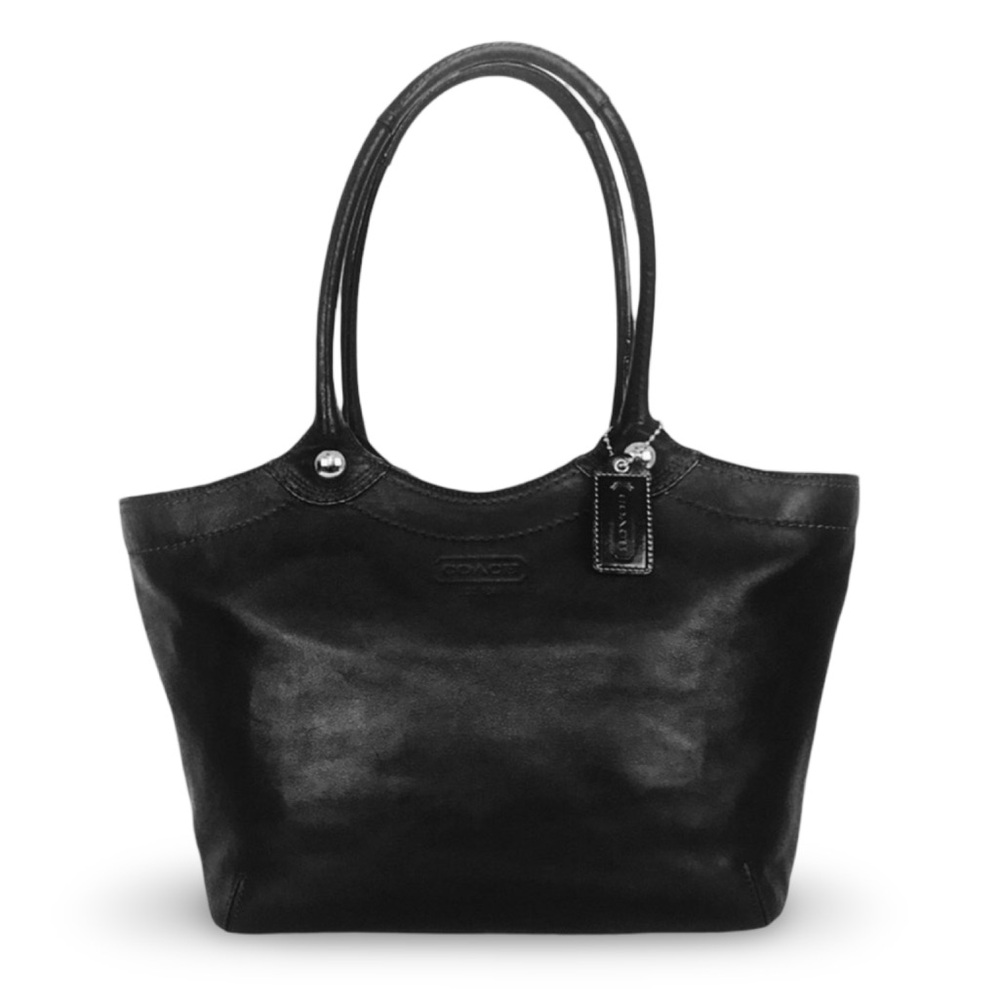 Coach Legacy Bleeker Tote Shoulder Bag in Black Leather